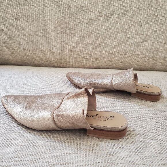 Free People Sienna Ruffle Mules Sz 7.5 - Picture 9 of 15